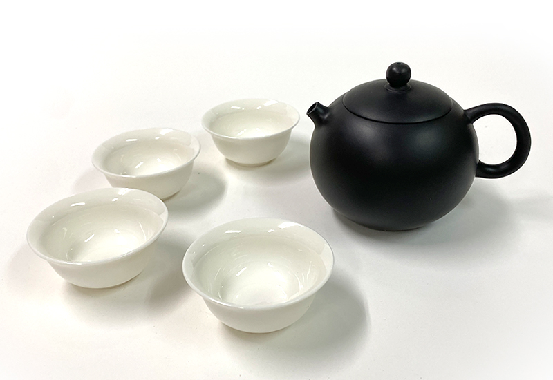 存仁堂 夾碳黑陶西施壺組